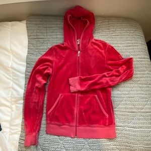 Juicy couture hot pink zip up small - good condition